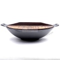 WOK ŻELIWNY DREWNIANA POKRYWA 60cm 17L GIPFEL 2207