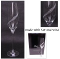 Kieliszki do szampana Swarovski Prezent Ślub Wesele 2szt. - LINE EXCLUSIVE 1855011