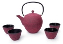 Zestaw żeliwny Czajnik Zaparzacz 1,0 L + 4 Czarki 120ml  2315010 SET