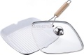 Patelnia grillowa Swiss Hufeisen z pokrywą 28x28cm SF-3001