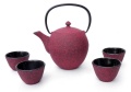 Zestaw żeliwny Czajnik Zaparzacz 1,0 L + 4 Czarki 120ml  2315010 SET